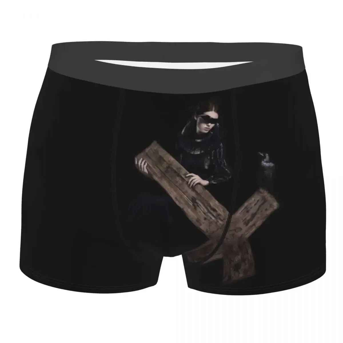 Gothic Cross Men's Boxer Briefs Shorts Men Underpants Cartoon Anime Funny Men's Panties Soft Underwear For Men