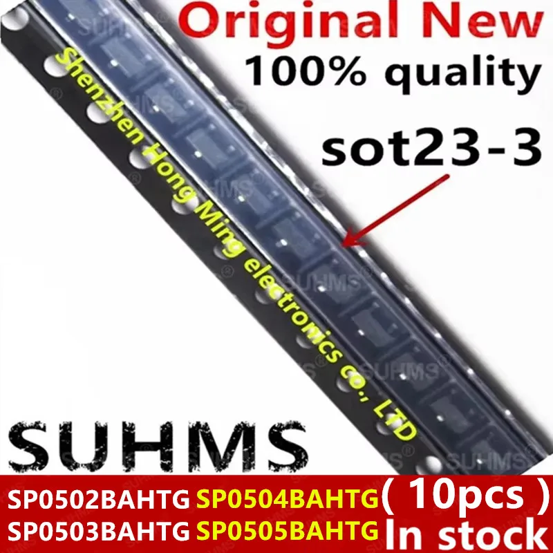 (10piece)100% New SP0502BAHTG SP0503BAHTG SP0504BAHTG SP0505BAHTG 502B 503B 504B 505B sot23-3