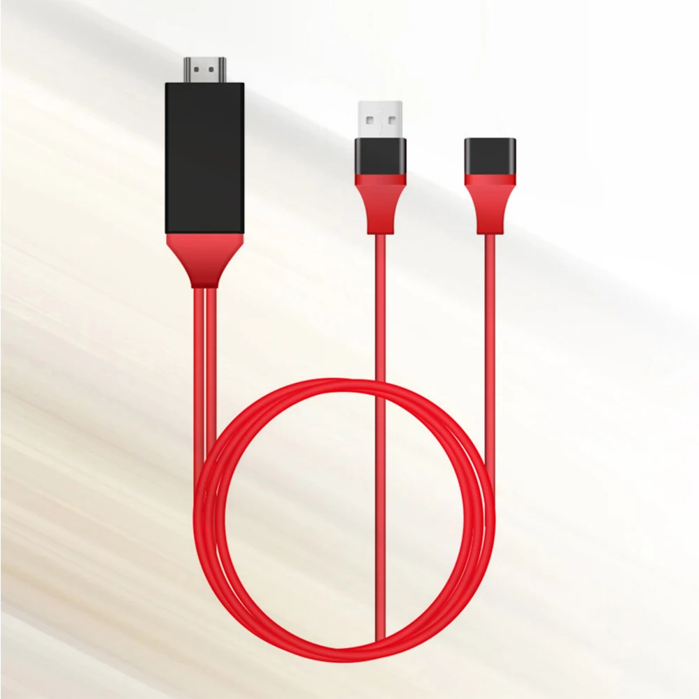 

Adapter Mobile Phone USB to Cable Video Adaptor Micro Miniature Red