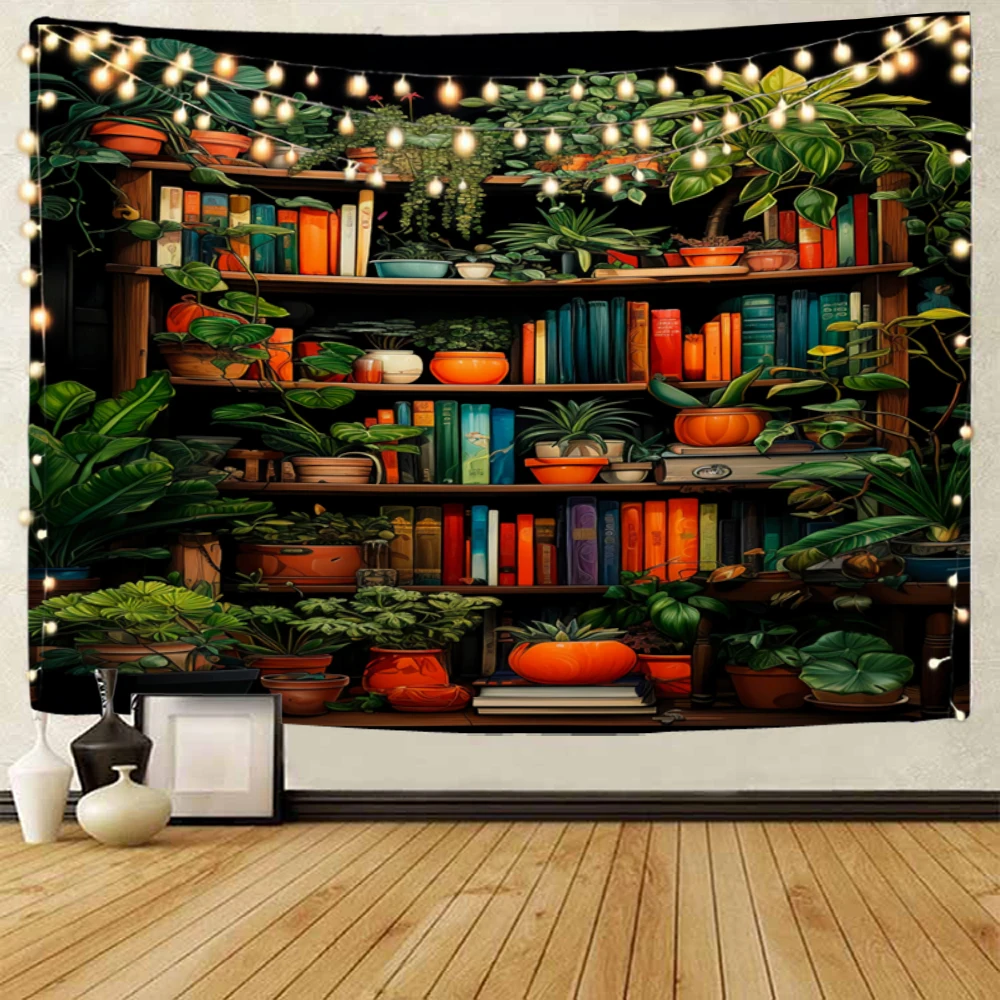 Bookshelves, bookcases, background decorations, tapestries, living rooms, bookcases, background decorations, tapestries