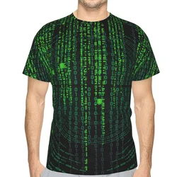 Film Code Polyester 3D Print The Matrix Men's T Shirt Outdoor Sports Quick-drying Clothes Casual Loose T-Shirt Street Tees