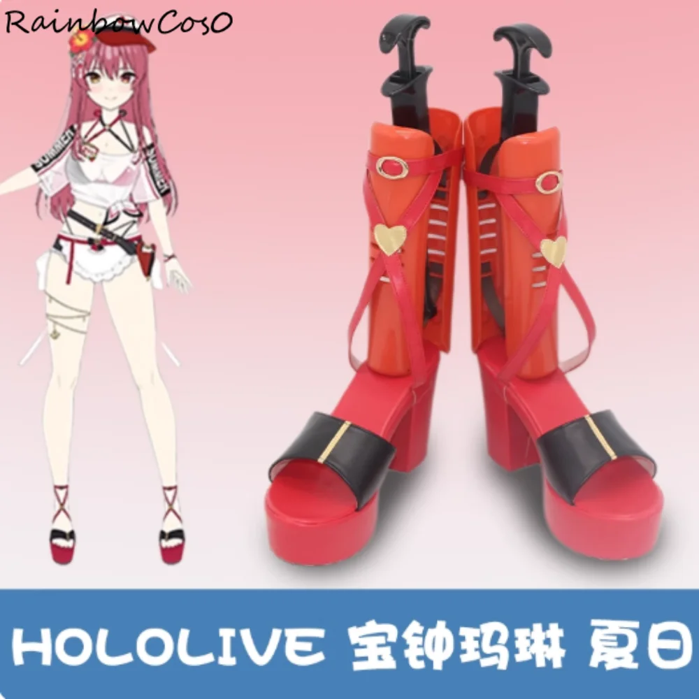 Houshou Marine Hololive JP Virtual YouTuber VTuber Buty do Cosplayu Gra Anime Impreza Halloween RainbowCos0 W5292
