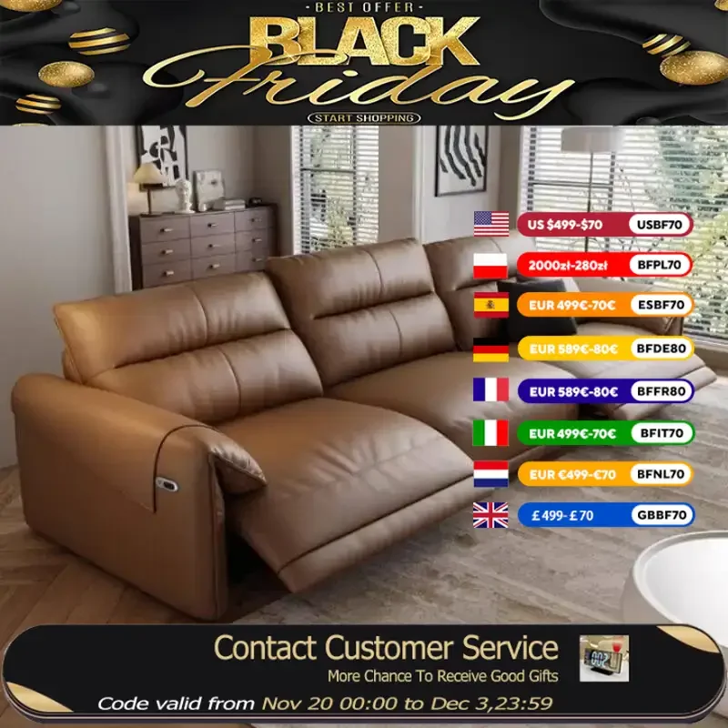 

Electric Waterproof Living Room Sofas Brown Design Puffs Salon Living Room Sofas Recliner Luxury Divano Moderno Unique Furniture