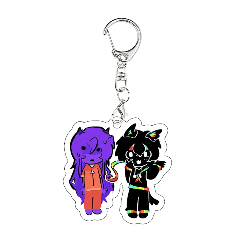 Unstabile Universum Acryl-Schlüsselanhänger PrinceZam Schlüsselring Studenten Kawaii Taschenanhänger Cartoon LettuceK Wemmbu Charm Hängende Ornamente
