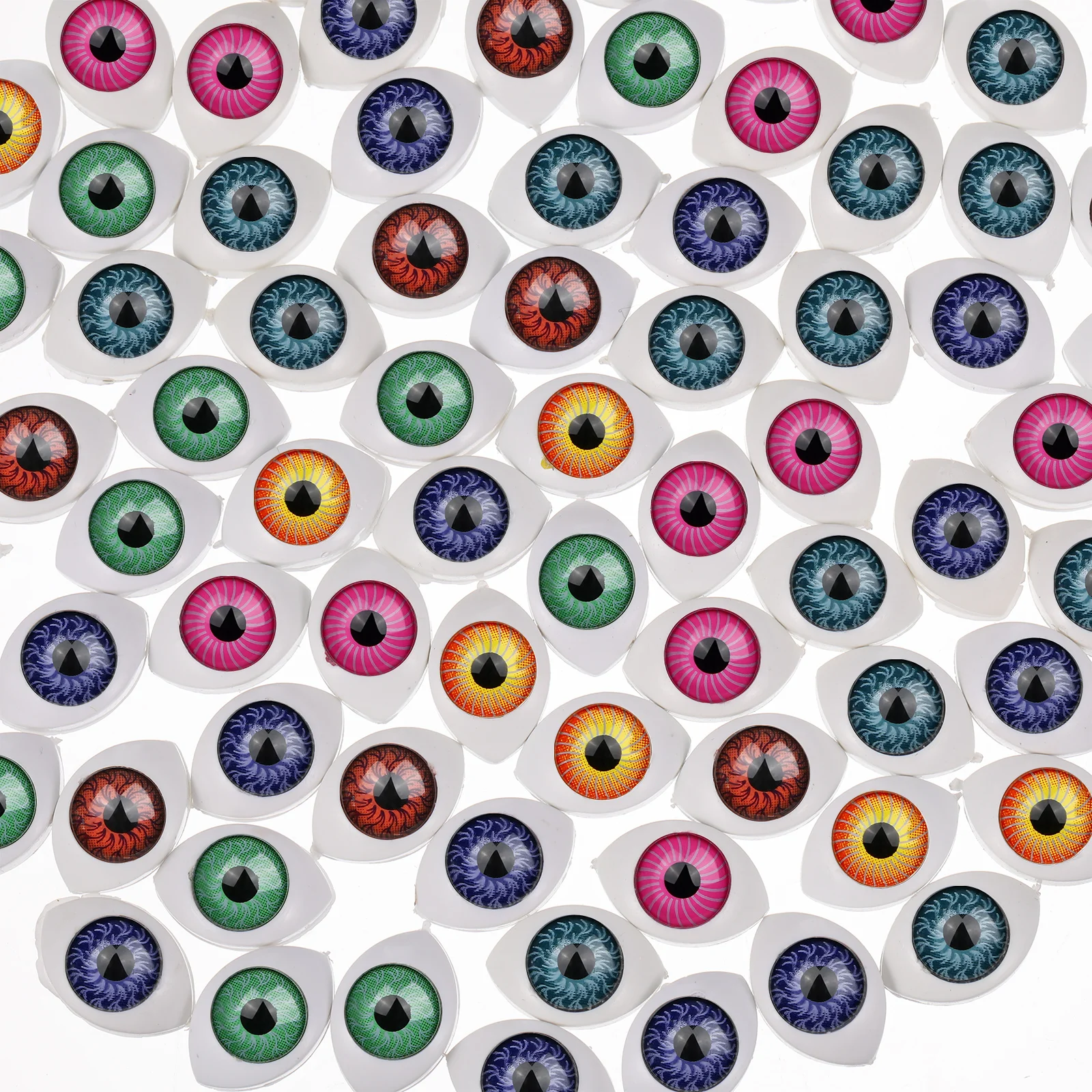 

100 PCS Acrylic Eyeballs Realistic Eyes for Crafts Safety Tool Bracelet Fake Small Looking Mother