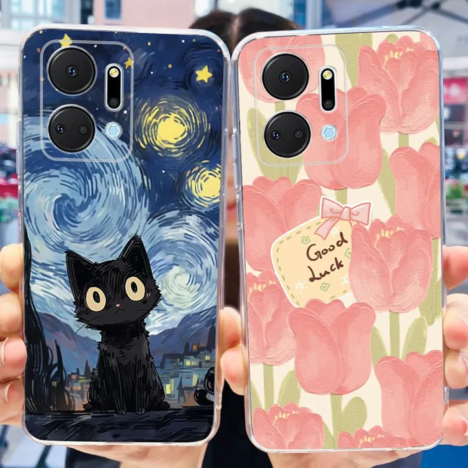 Lovely Printing Case For Honor X7a RKY-LX1 RKY-LX2 RKY-LX3 Soft Silicone TPU Back Cover For HonorX7a X 7A 4G Phone Cases