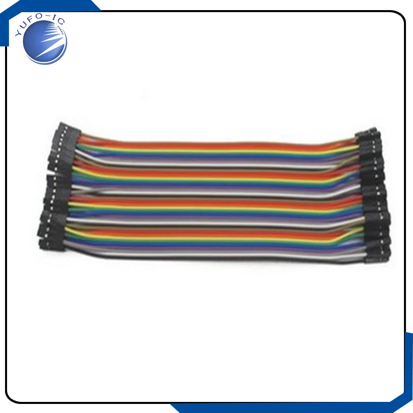 2pcs  Dupont Wire 30CM Female Female 40Pin Dupont Cable 30cm Female to Female 300MM Du Pont Line