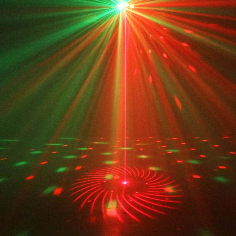 Lampu Panggung LED Bola Disko WZSTAR RG dengan Kontrol Remote DMX untuk DJ, Lampu Strobo Flash RGBW untuk Pencahayaan Pesta dan Acara