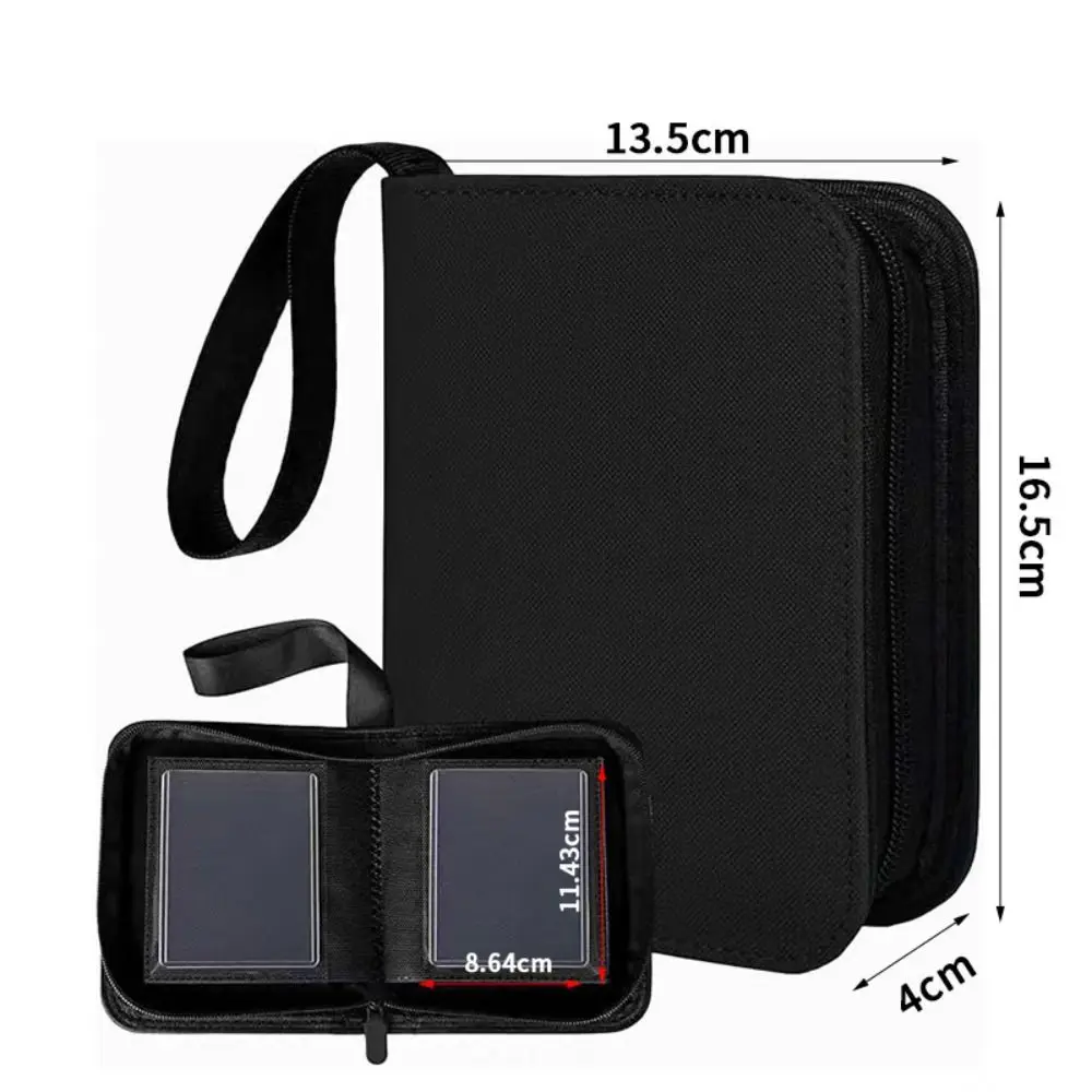 Przenośny album na karty kolekcjonerskie z 40 kieszeniami, 3x4 cale, skórzany organizer na fotokarty z diamentowym wzorem, wytrzymały mini segregator na karty, kolekcja kart. — zdjęcie produktu 5