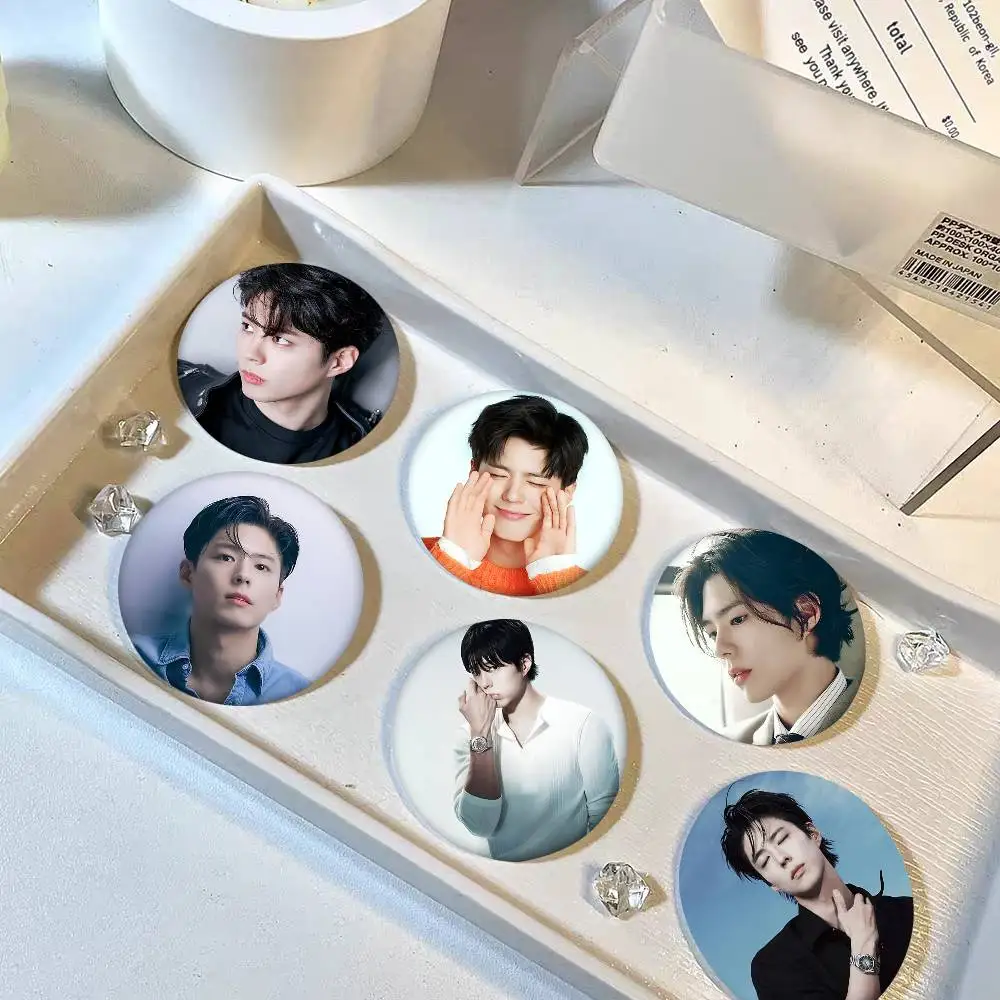 Actor Park Bo Gum Round Badge Creative Brooch Clothing Backpack Accessories Lapel Pin