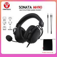 FANTECH MH90 Gaming Headset 3.5mm Surround Sound Wired Earphones With Microphone For PS4 PS5 Xbox PC Laptop Gamer Headphone