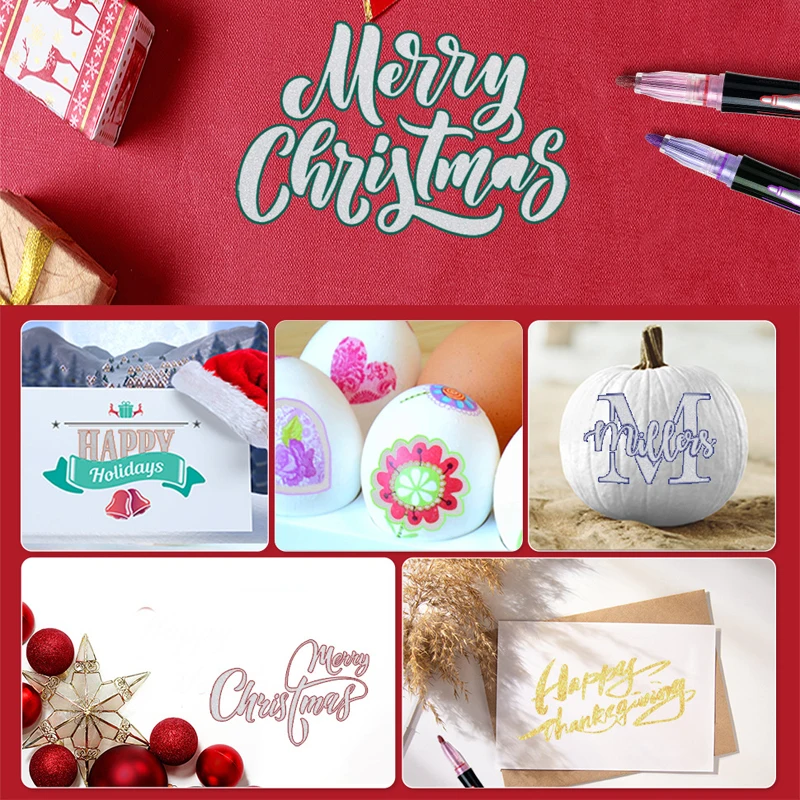 12/36 Colors Marker Pens Highlighter Pen for Outline Graffiti Painting Drawing Back to School Supplies Art Accessories Gifts 6