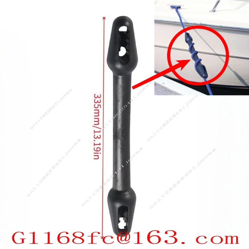 Dock Edge Boat Mooring Snubber for 10-12mm Lines UV Resistant Shock Absorber To Prevent Line Breakage Protect Boat Cleats Rubber