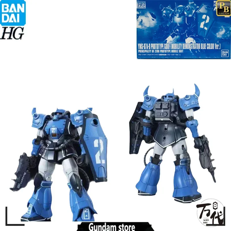 

ORIGINA BANDAI GUNDAM THE ORIGIN PB HG 1/144 YMS-07A-0 GOUF MOBILTY DEMONSTARATOR BLUE COLOR ACTION FIGURE MODEL KIT