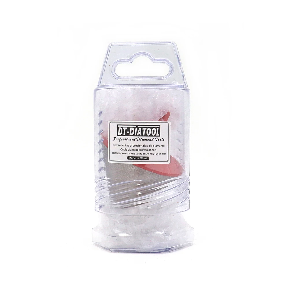 DT-DIATOOL 2 pçs hexágono shank diamante chanfro bits para telha cerâmica porcelana hex connextion dedo fresa moedor de ângulo