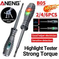 ANENG B05 Word/cross Screwdrivers Electric Tester Pen Household Screw Driver Pocket Tester Pen Tools Portable Electrician Tools