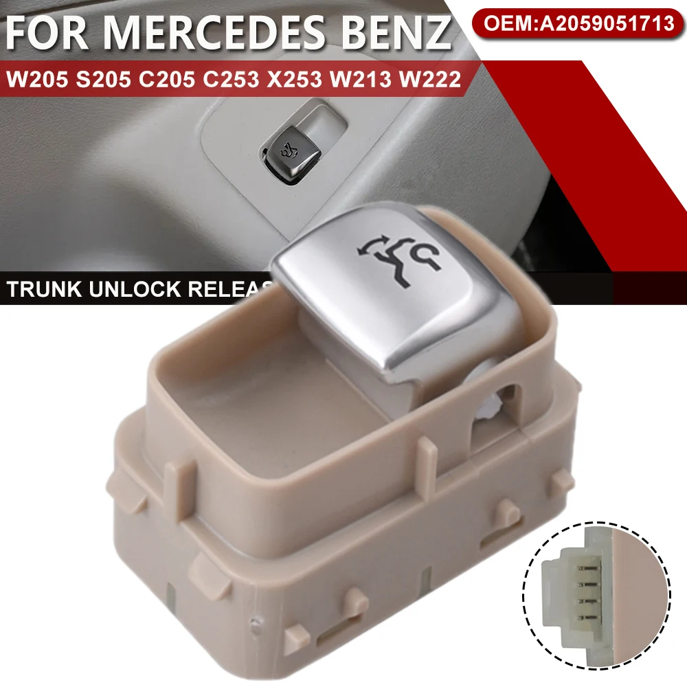 Heckklappen-Entriegelungsschalter A2059051713 2059051713 Für 2015-2021 Mercedes-Benz W205 W253 S205 C205 GLC C253 X253 W213 W222 – Detail 9