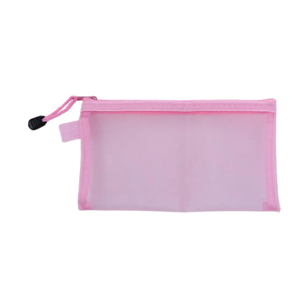 

A4/A5/A6 School Supply Storage Bags Coin Purse Transparent Makeup Pouch Zipper Pouch File Folders Document Bag Mesh Zipper Case