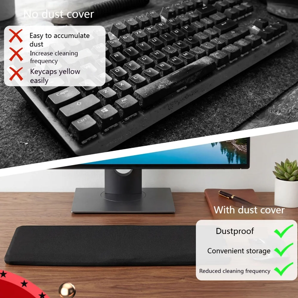 Anti-Dust Keyboard Sleeve Stretch Fabric Soft Keyboard Cover Washable Dustproof Protective Cover For Computer Gaming Keyboards