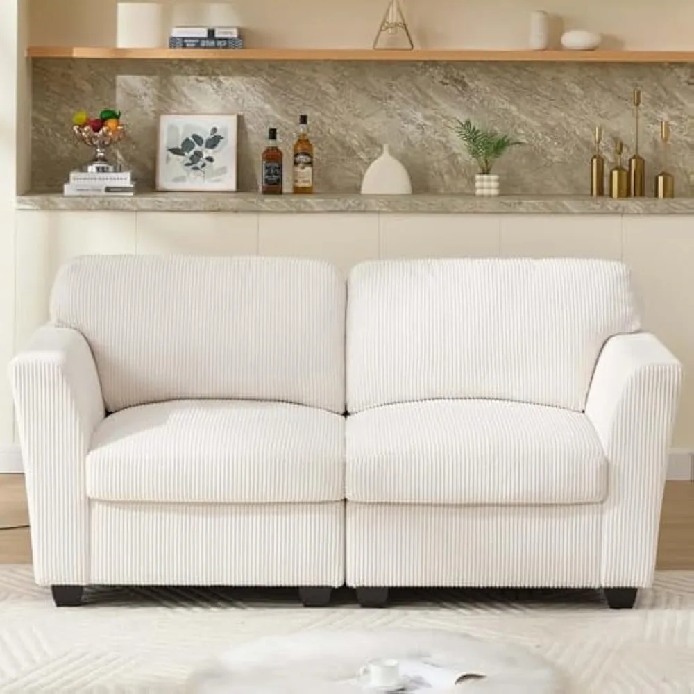 

75.59'' Sectional Couches for Living Room, Sectional Sofa,with Storage,Corduroy Fabric,U Shaped Sectional Couches