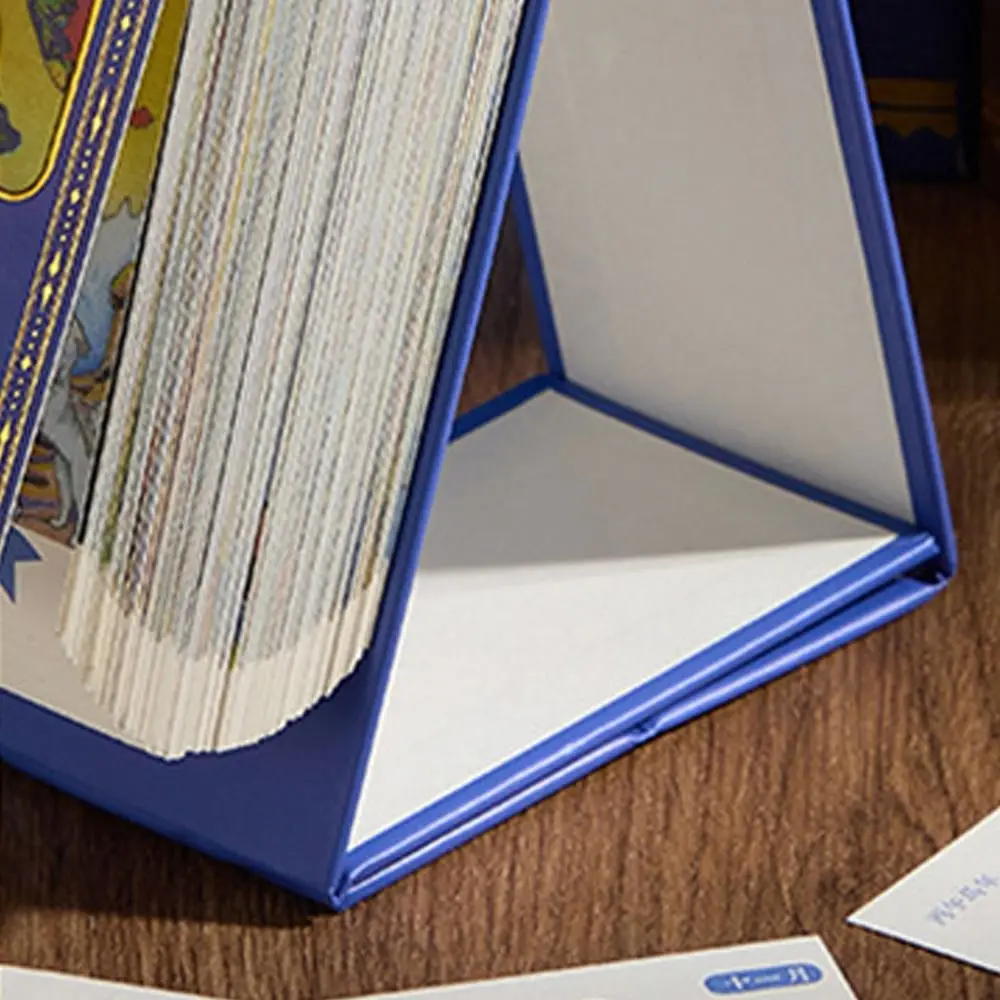 Kalender Kartu Lukisan Minyak Vintage 2026 dengan Jilid Cincin Emas, Halaman Putar Satu Arah, Kalender Meja Kertas dengan Kutipan Inspiratif