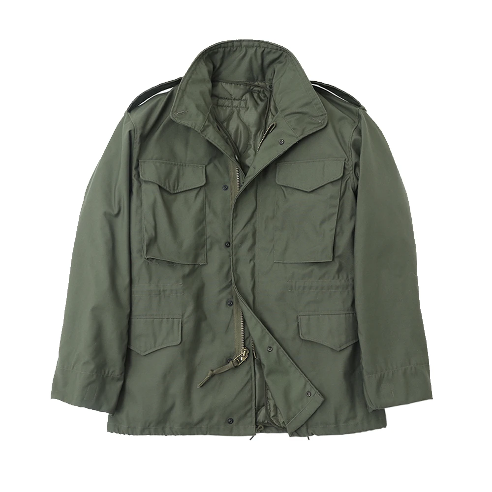 M65 Jacket Men's Green Coat Casual Training Tactical Unlined Single Coat Loose M65 Jacket