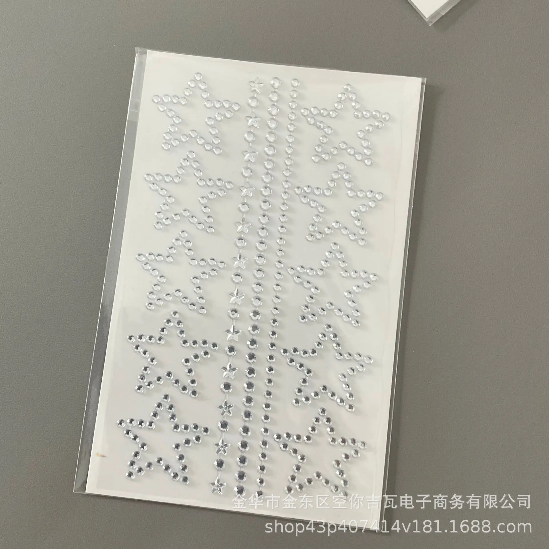 Self Adhesive Diamond Star Heart Rhinestone Stickers Continuous Sparkle Face Gems for Concert Makeup Nose Bridge Scrapbook view 6