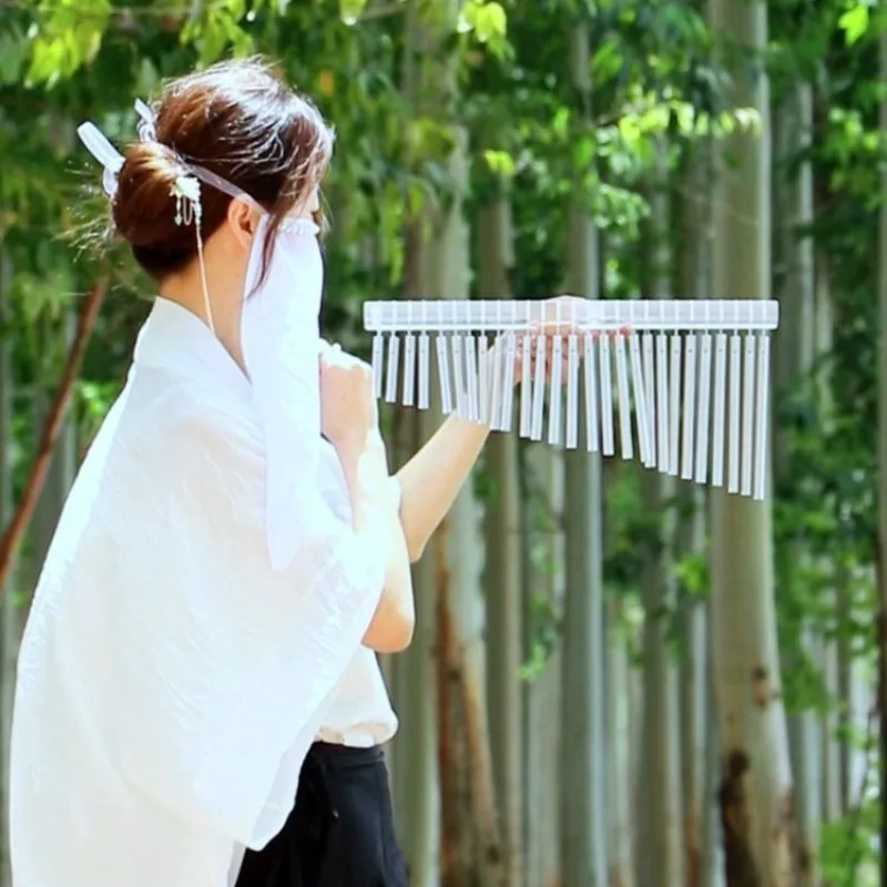 27 Tone Wind Chimes Hanging Aluminum Rods Wind Bell Sound Healing Handicraft Bells Percussion Meditation Musical Instruments
