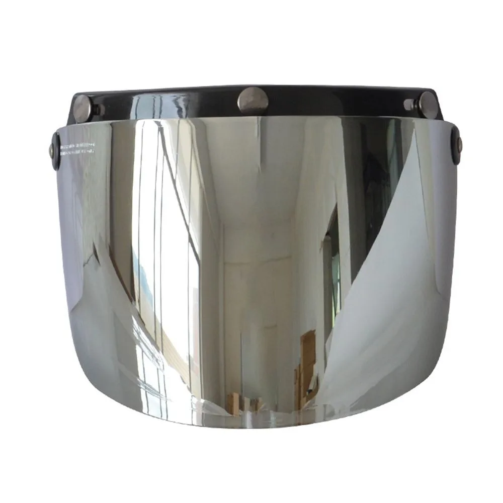 Visera de casco con protector contra el viento, cara completa