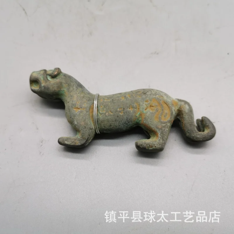 Bronze Ware Tiger Character Bronze Ware Hand Pieces Decoration Weapon Character Film and Television Props