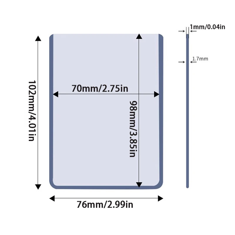 10 Stuks Fotokaarten Film Beschermer Idool Foto Hoezen Houder Met Screenprotector School Briefpapier