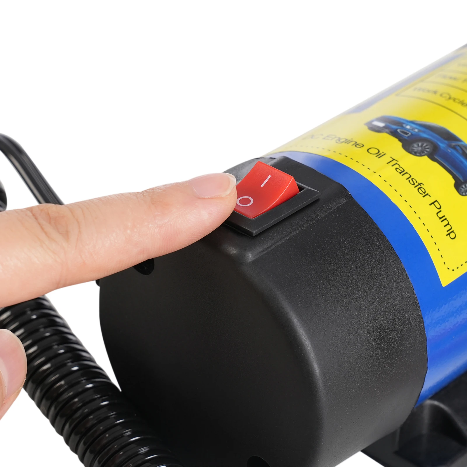 12V DC Motoröl-Transferpumpe, 100W Ölabsaugpumpe, Gusseisen-Ölwechselpumpe Motorradwerkzeug, 1-4 L/0,22-0,88 Gal/min – Detail 16