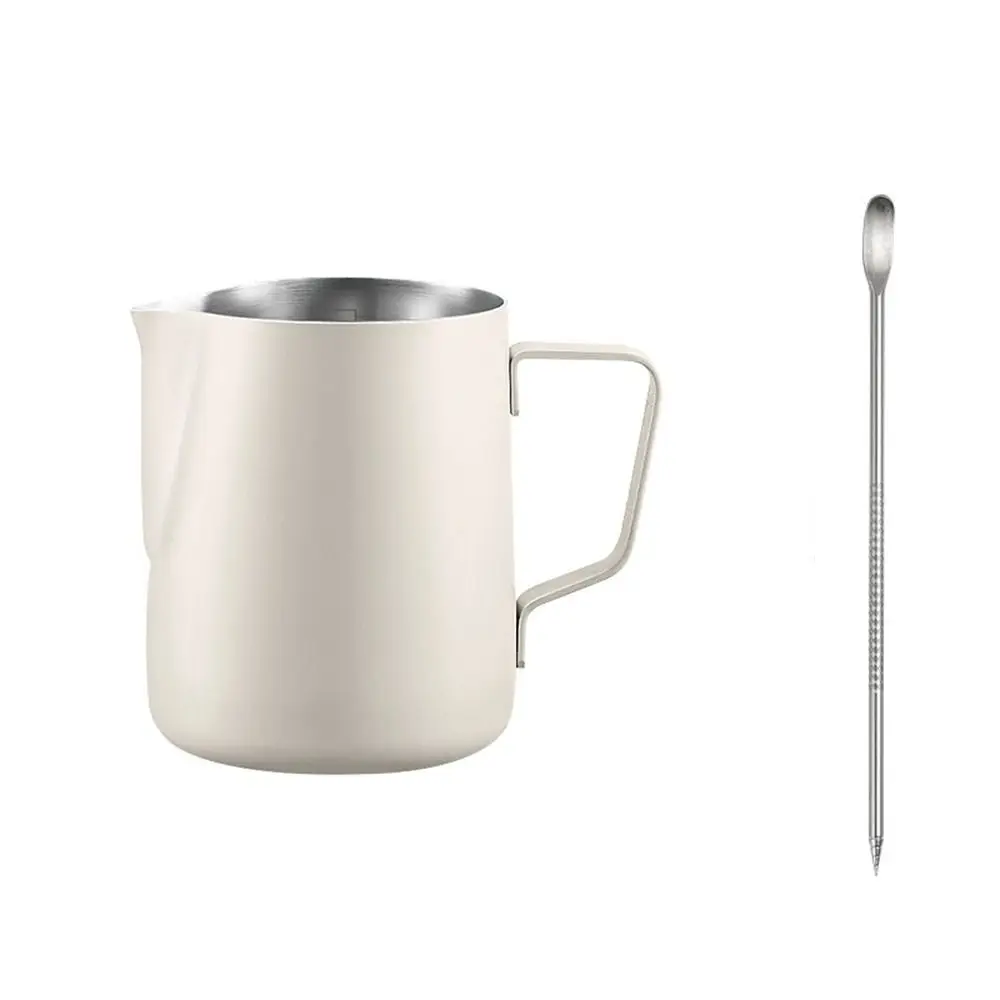 

Clear Scale Milk Frothing Pitcher 304 Stainless Steel No-drip Espresso Steaming Pitchers Latte Art Pen Easy-to-Clean Pouring Jug