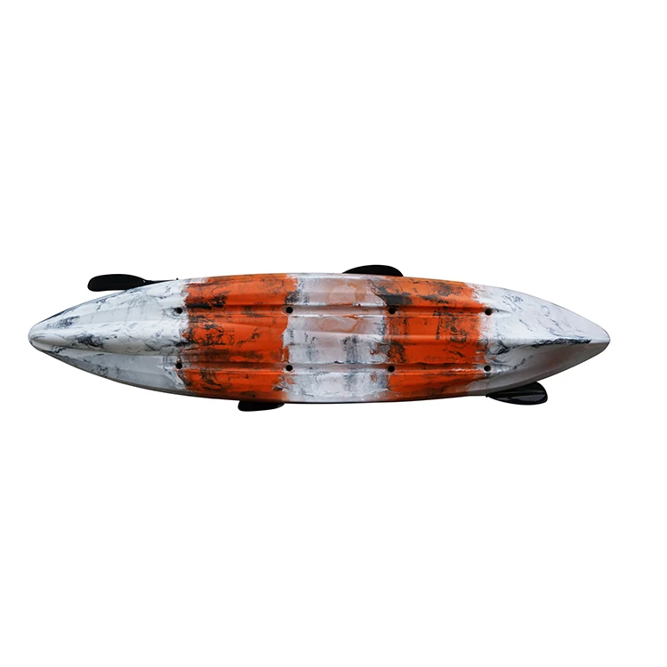 Novo estilo venda quente barco de pesca de dois lugares oceano caiaque em tandem pesca de 2 pessoas