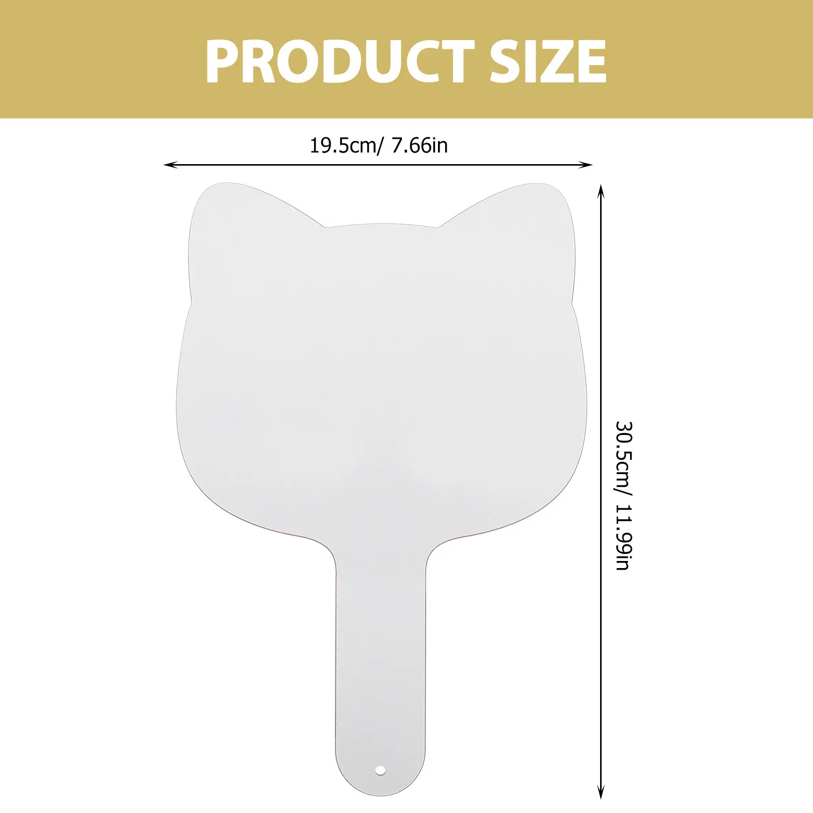 1Set Drawing Board ABS Wood Dry Erase Paddle Handheld Classroom Answer Board Student Voting Portable Reusable