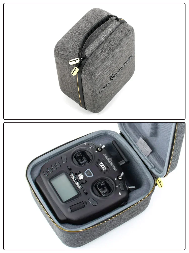 RadioMaster TX12 MKII Bag Carry Case Radio Transmitter EVA Hard Zipper Handbag 215X185X120mm