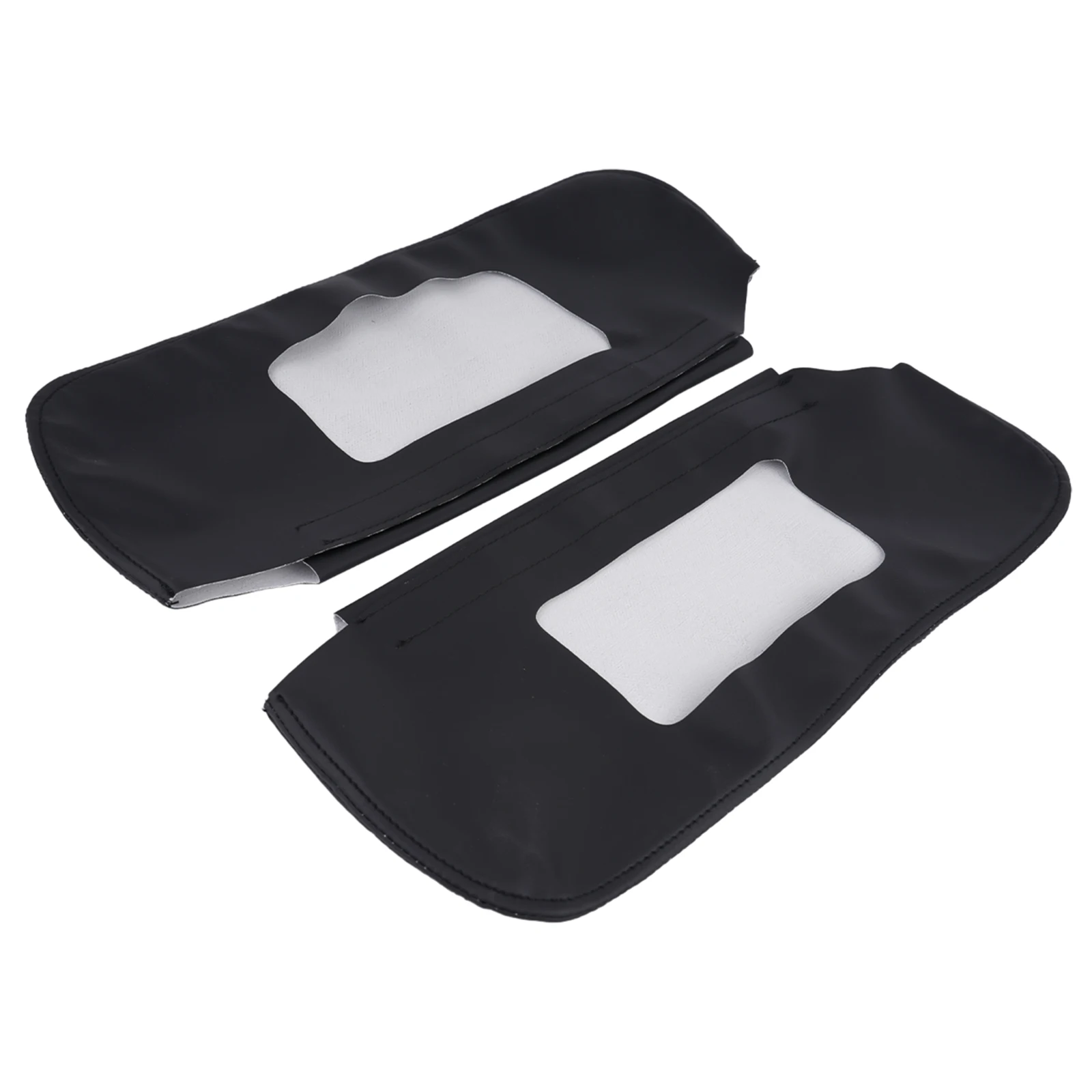 

None Leather Cover Sun Visor Cover Left Right Mouldings Trim Front Microfiber Leather Sun Visor Trim Practical