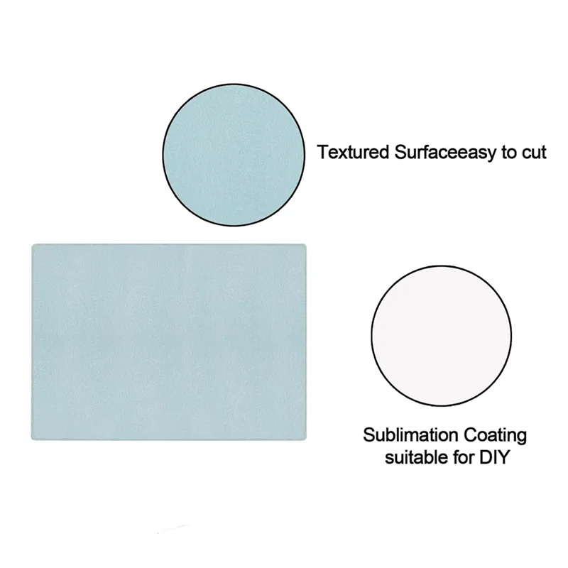 

ABZS 2 Pcs Sublimation Cutting Board Blanks,11 X 7.87 Inch Sublimation Cutting Boards,Sublimation Anti Slip Cutting Board