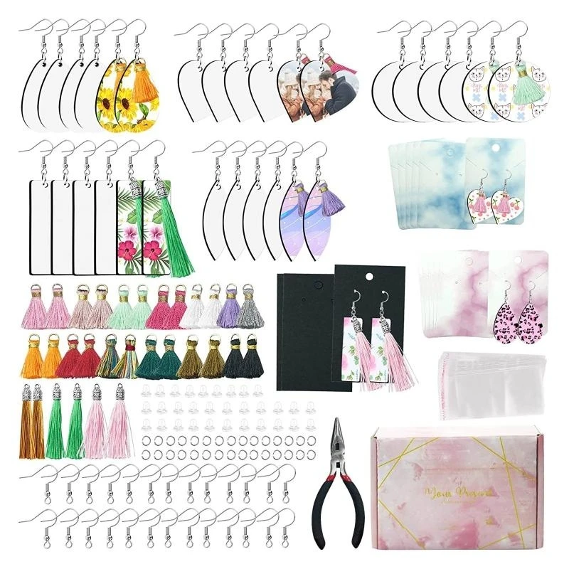 Blank Earrings Sublimation Printing Earrings Unfinished Various Pendants