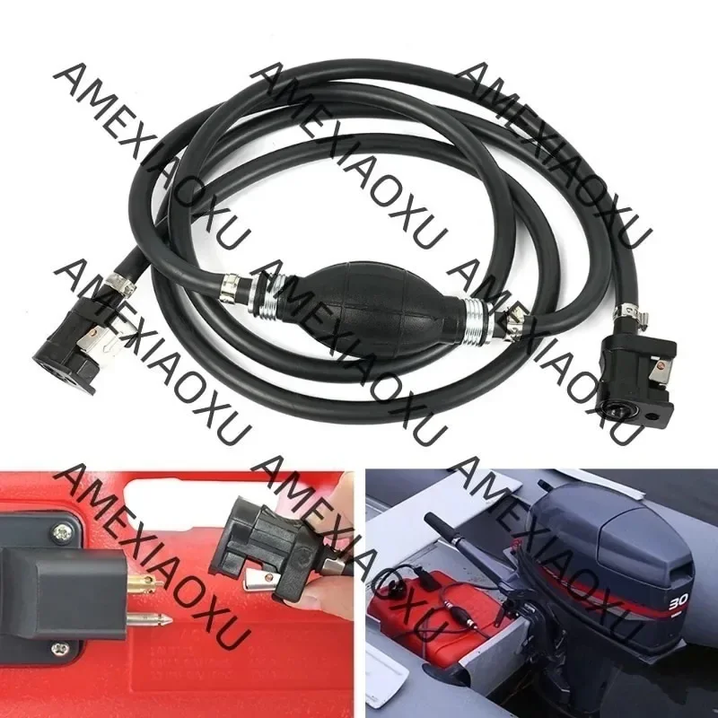 

Hand Fuel Line with Quick Connector Outboard Fuel Pump Manual Oil Siphon Pump Yacht Oil Transfer Pump for Yamaha Marine Boat