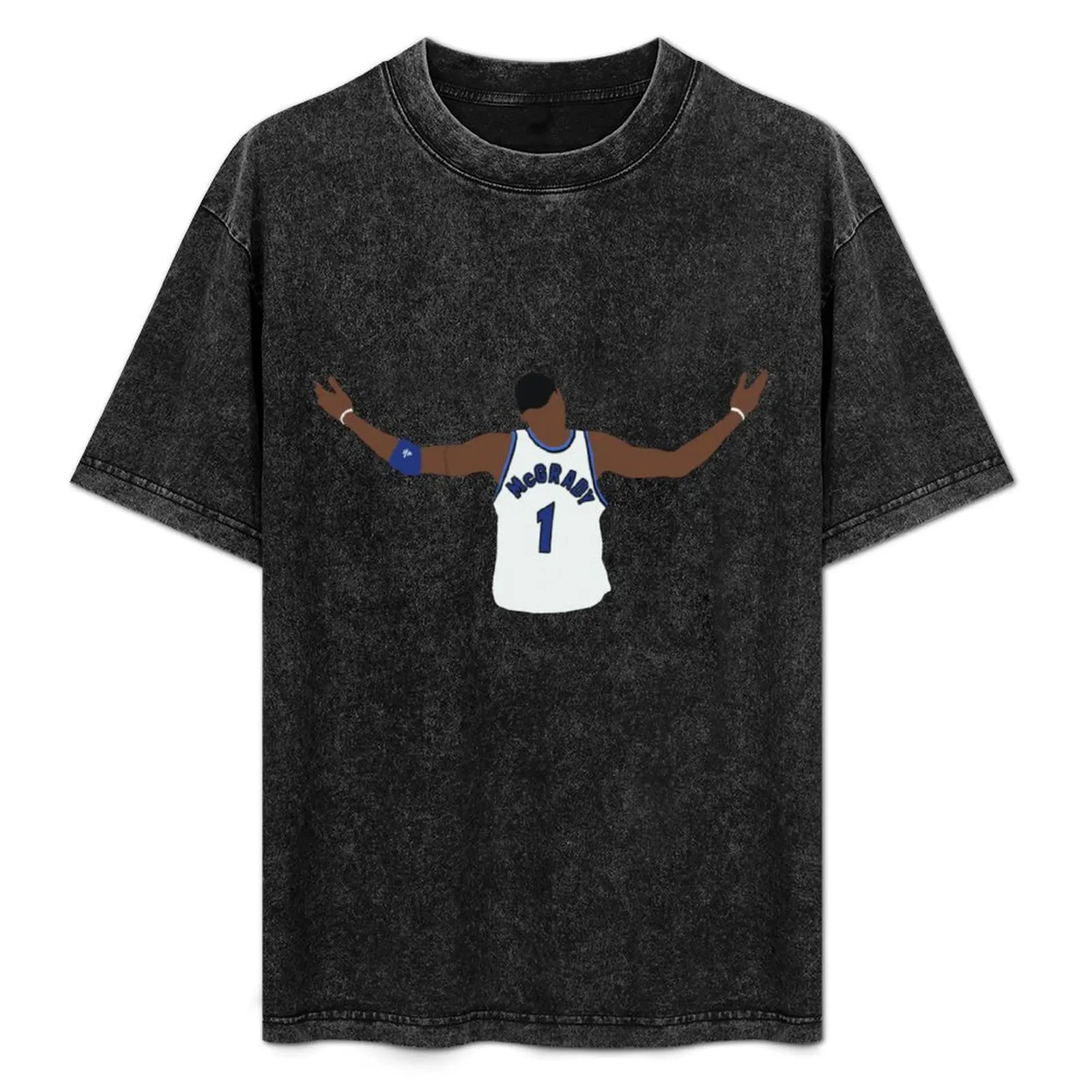 

Tracy McGrady Celebration T-Shirt Comfortable Basic Crew Neck Tee