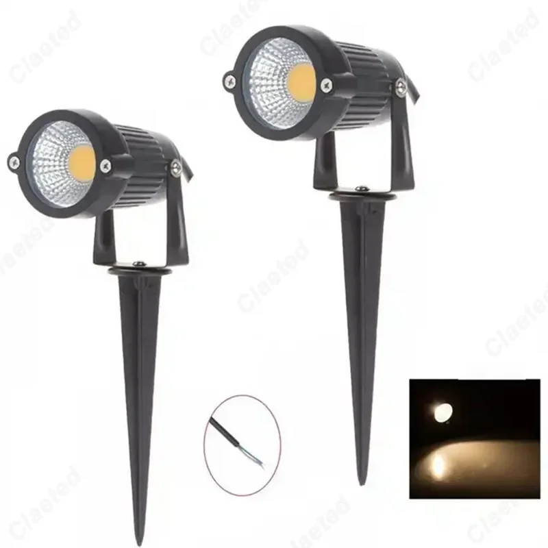 LED Landscape Spotlights Outdoor Waterproof Garden Courtyard Viewing Decoration Lighting Lawn Floor Mounted Ambient Lights