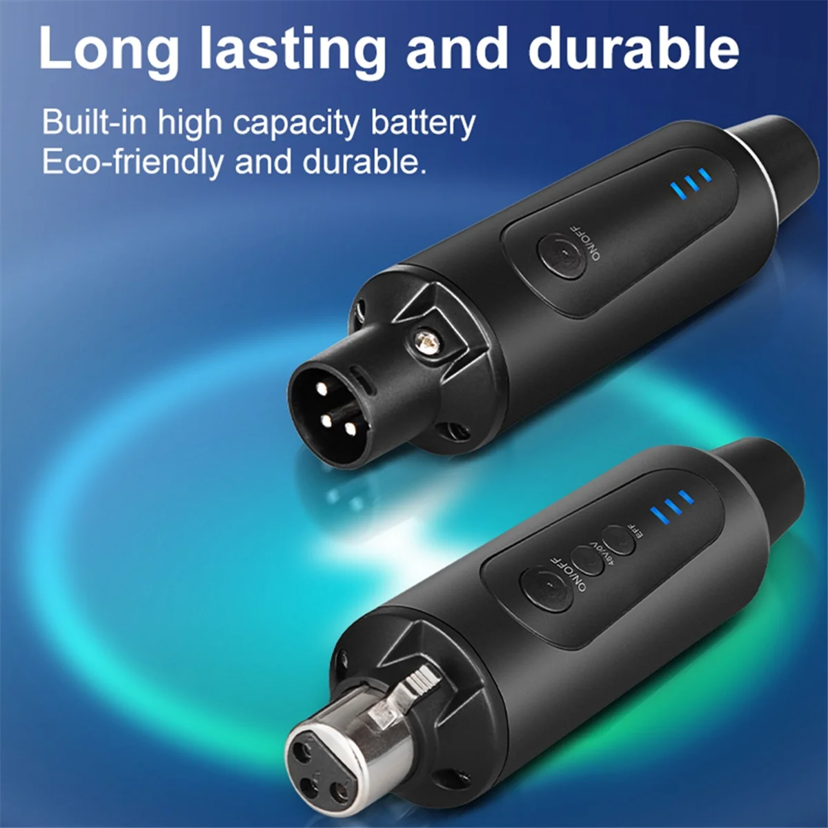 

New 2.4g XLR Microphone Wireless Transmitting & Receiving System Dynamic Condenser Microphone Reverberation Adjustment
