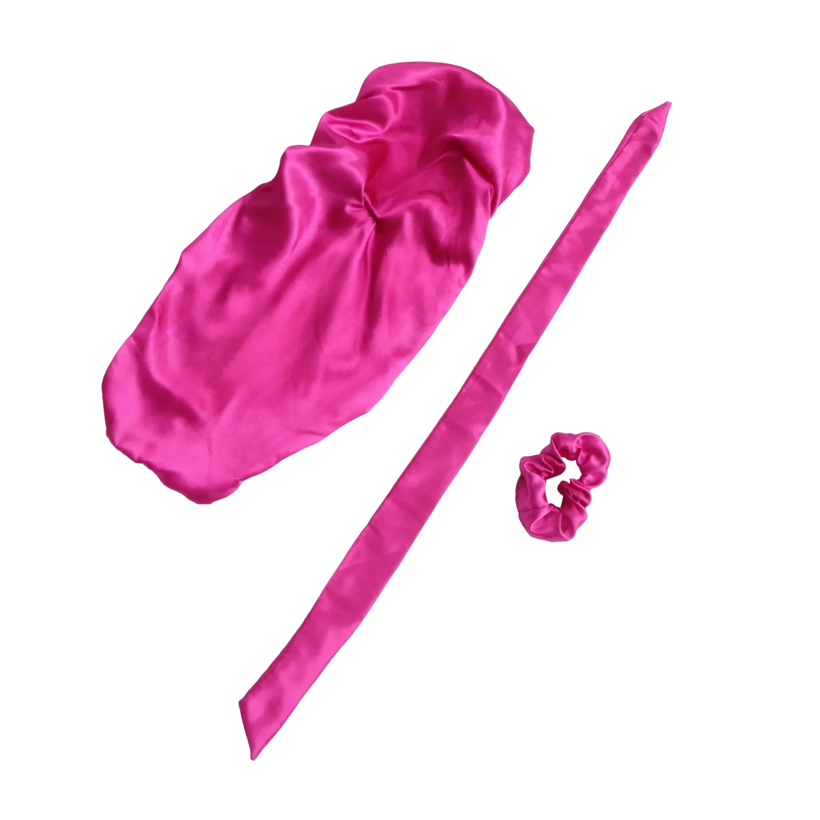 3Pcs Satin Night Sleeping Cap Elastic Bonnet Soft Lightweight Sleep Hat One Size Fits All Hair Wrapping Anti Knotting Chemo