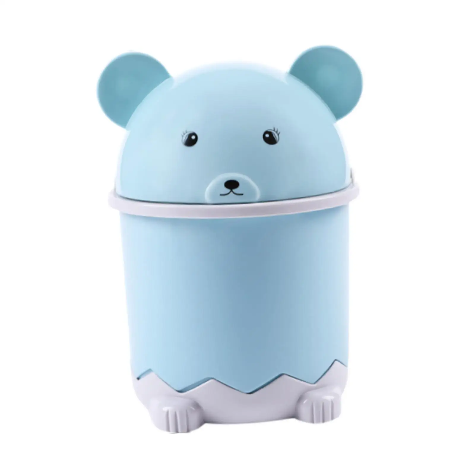 Desk Trash Can Waste Paper Bin for Kids Mini Decorative Space Saving Garbage Bin Wastebasket for Bathroom Table Study Kitchen