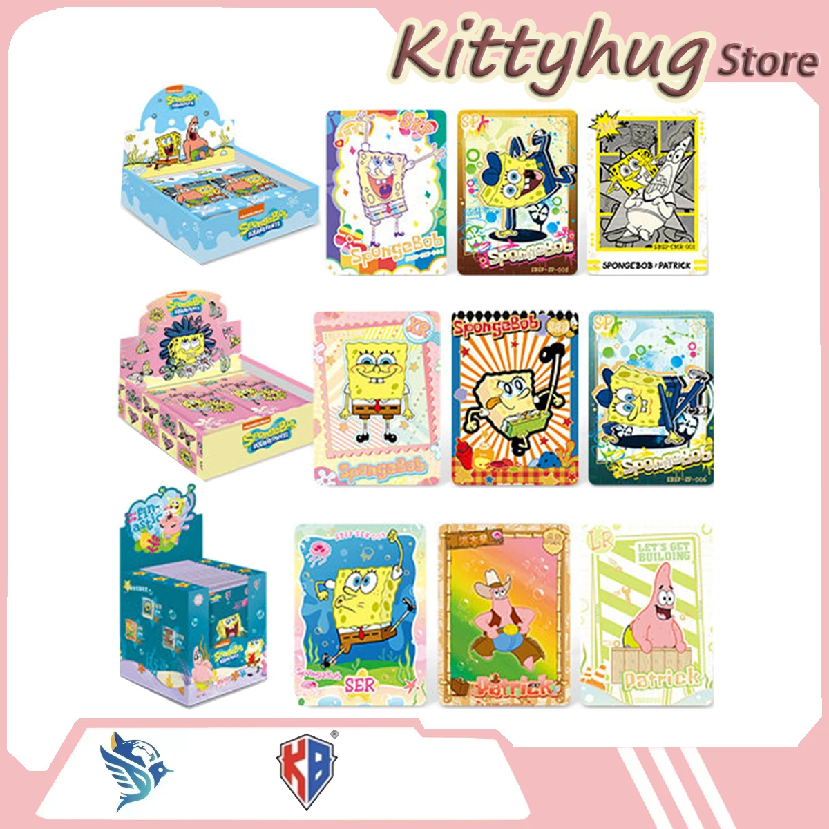 

Kabao Original Spongebob Squarepants Collectible Card Mystery Box Original Licensed Collectible Cards Gift For Toy