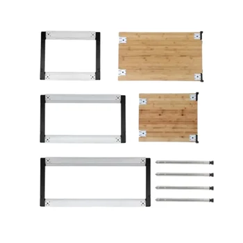 Tavolo IGT da campeggio Tavolo combinato gratuito Accessori IGT in acciaio inossidabile Tavolo pieghevole portatile da esterno in lega di alluminio