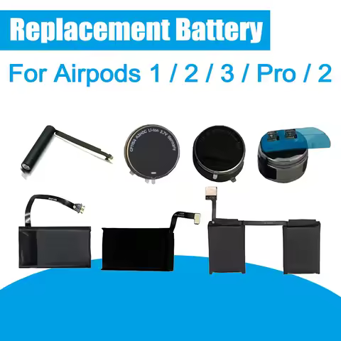 Replacement Battery for AirPods 1 2 3 Pro Pro1 Pro2 AirPods3 A2565 A2564 A2083 A2084 A2190 Wireless Headset Charging Case