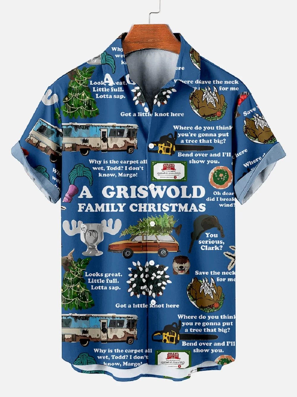 

Hawaiian Men's Casual Short Sleeve Shirst 3D Digital Print Turn-down Collar Summer Fashion Top British Style Leisure Wear