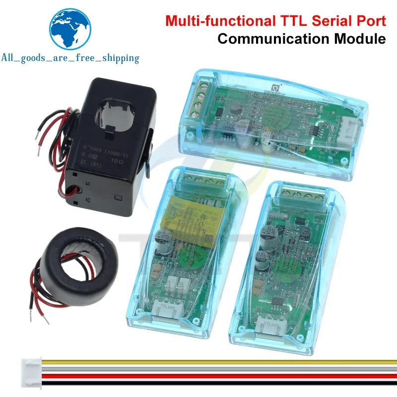 tzt-ac-デジタル多機能メーター-ワット電力電圧電流-ttl-電流テストモジュール-pzem-004t-コイル付き-0-100a-80-260v-ac-arduino用